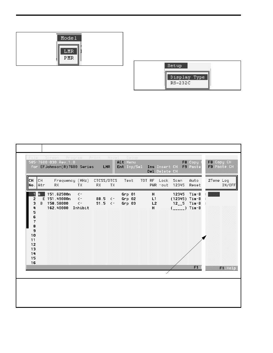 Table 4-1), Table 4-1 whi, In table 4-1 | EFJohnson 764X User Manual | Page 29 / 99