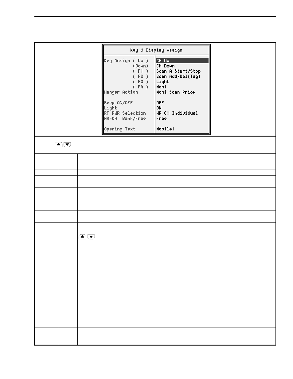 Table 4-2), Table 4-2 de, Table 4-2 whi | D in table 4-2. in, Ee table 4-2), Ee table 4-2 | EFJohnson 764X User Manual | Page 32 / 99