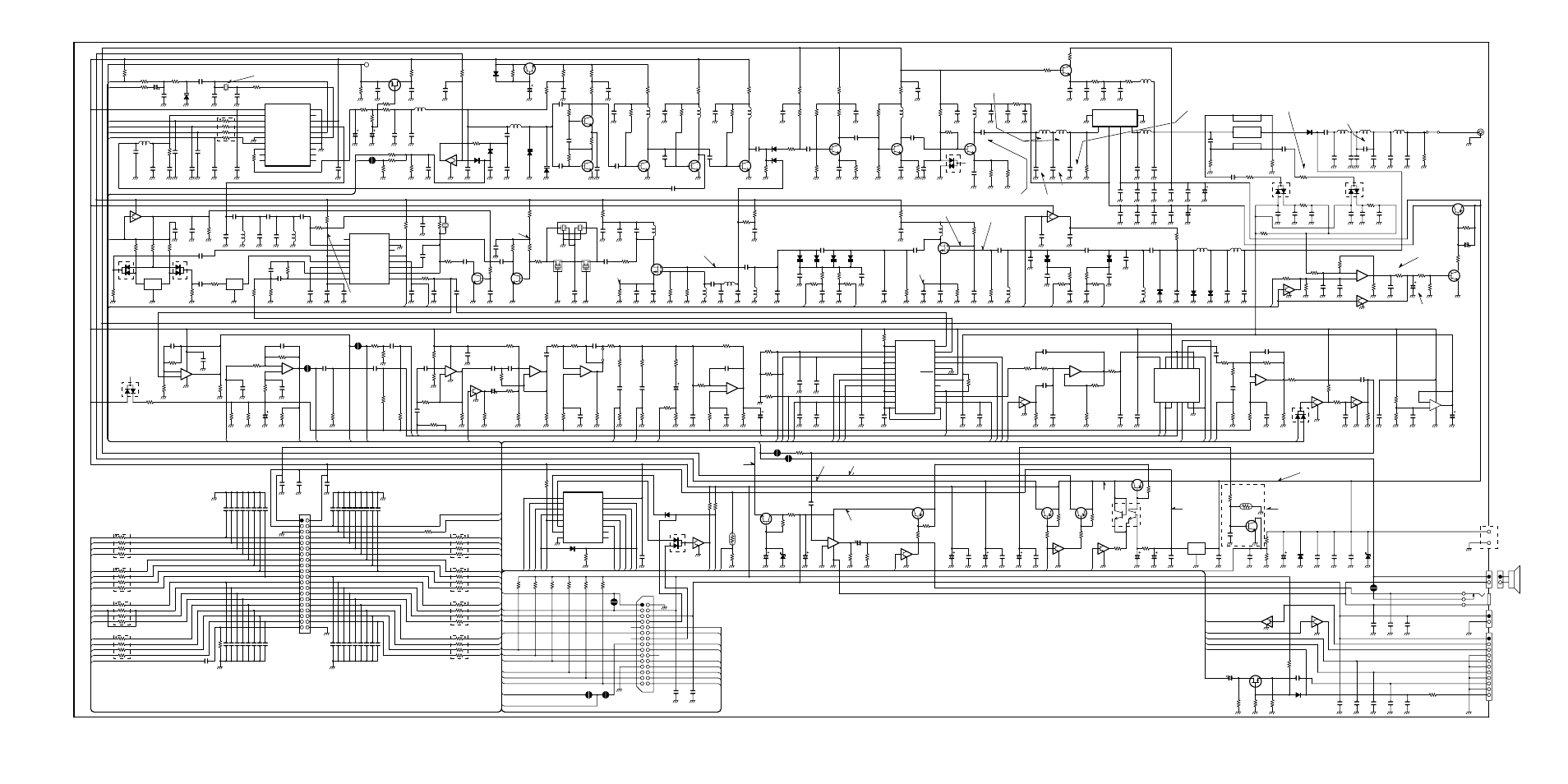 Vhf (7610) main board schematic, Vhf main unit | EFJohnson 764X User Manual | Page 92 / 99