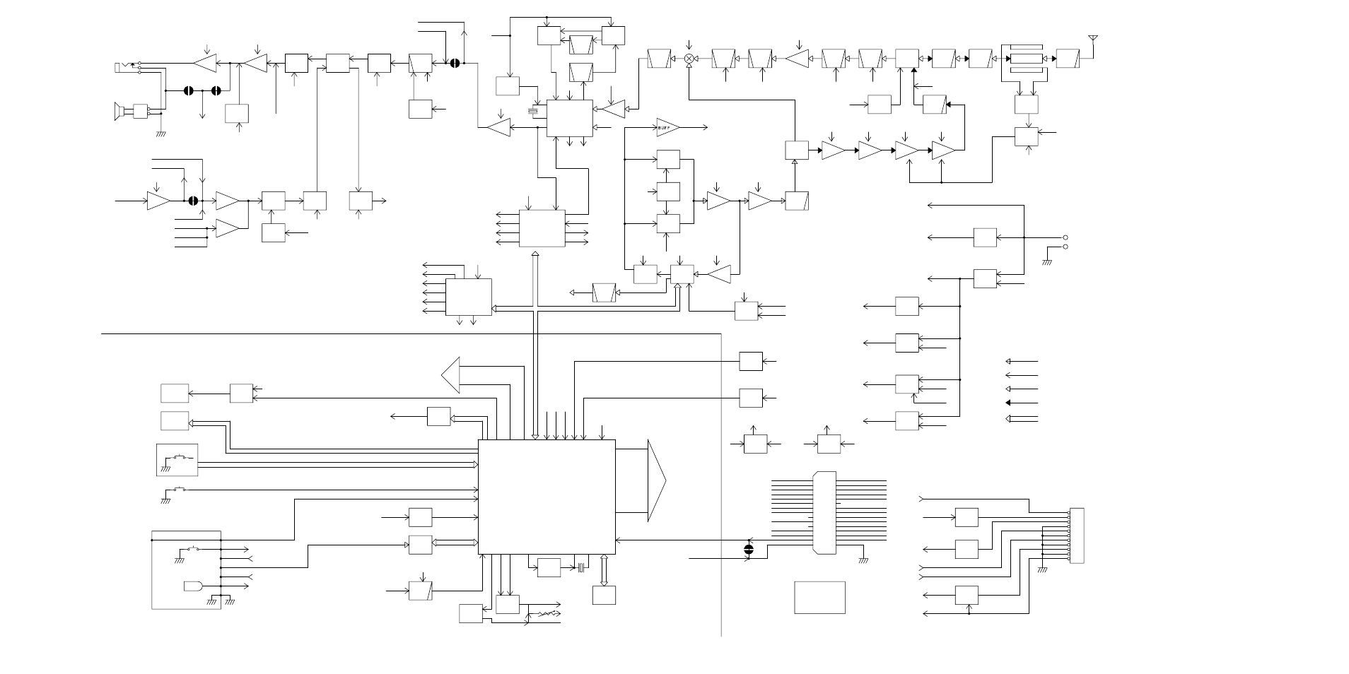 Uhf (7640) block diagram | EFJohnson 764X User Manual | Page 93 / 99