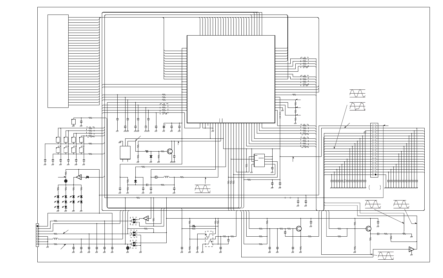 Vhf/uhf front unit schematic, Front unit | EFJohnson 764X User Manual | Page 98 / 99