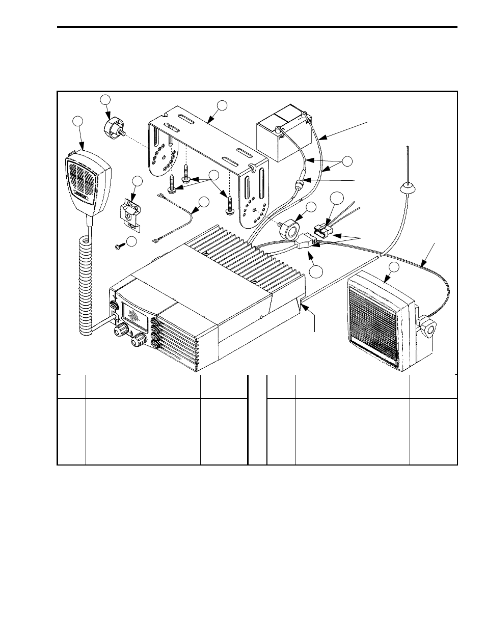 Section 2 installation, 1 general, 1 scope of instructions | 2 performance tests, Installation, General, Scope of instructions -1 performance tests -1, Front mount installation components -1 | EFJohnson 001-9800-001 User Manual | Page 14 / 127