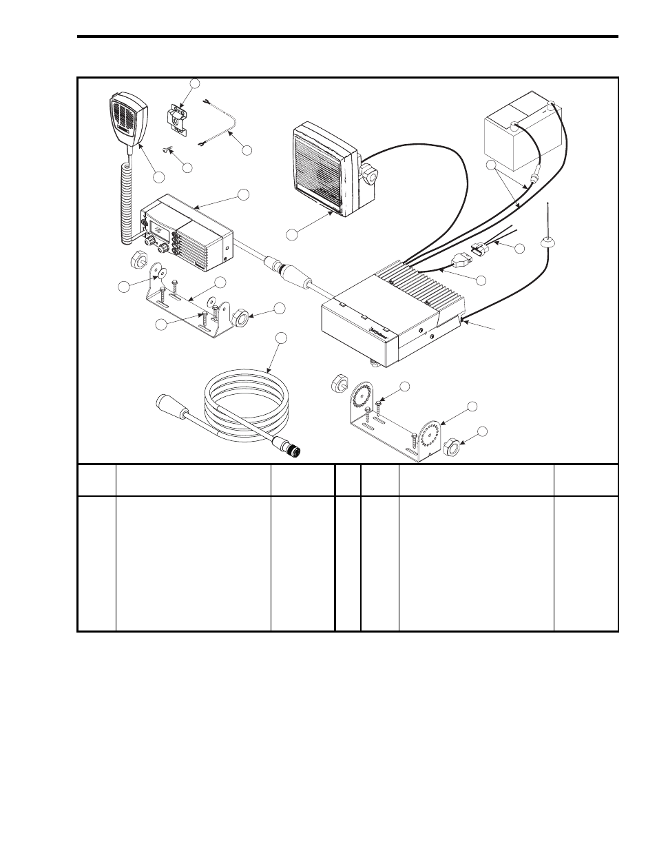 3 power cable installation, Power cable installation, Remote mount installation components -3 | Figure 2-2) | EFJohnson 001-9800-001 User Manual | Page 16 / 127