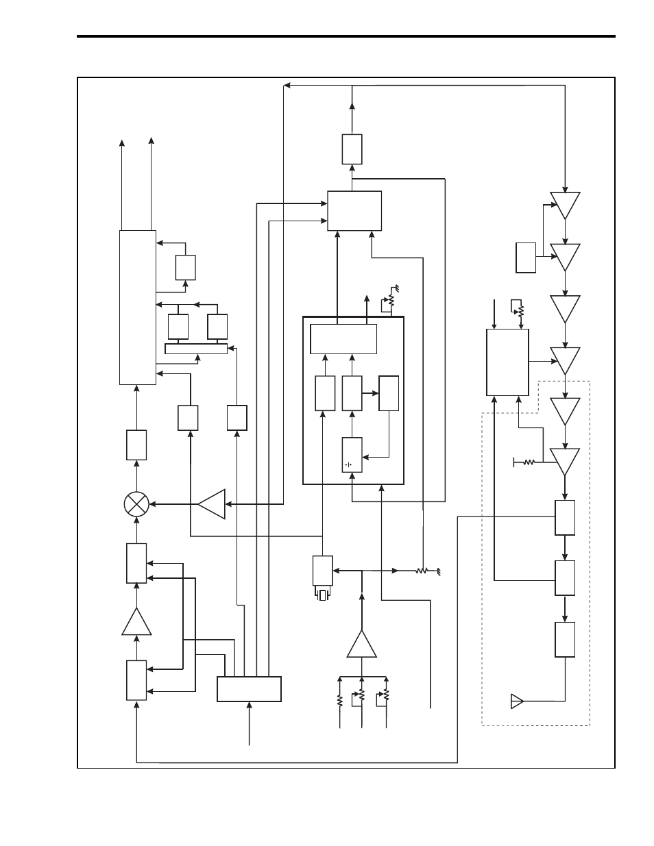 Rf block diagram (uhf models) -13, 4 and, Figure 3-4 rf block diagram (uhf models) | Uhf synthesizer description | EFJohnson 001-9800-001 User Manual | Page 35 / 127