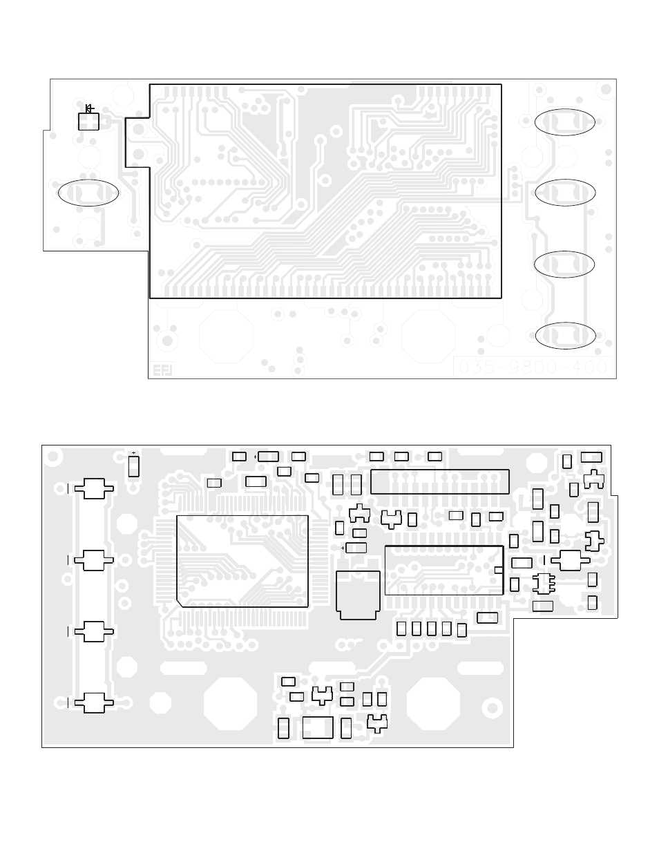 Display board top view display board bottom view | EFJohnson 001-9800-001 User Manual | Page 97 / 127