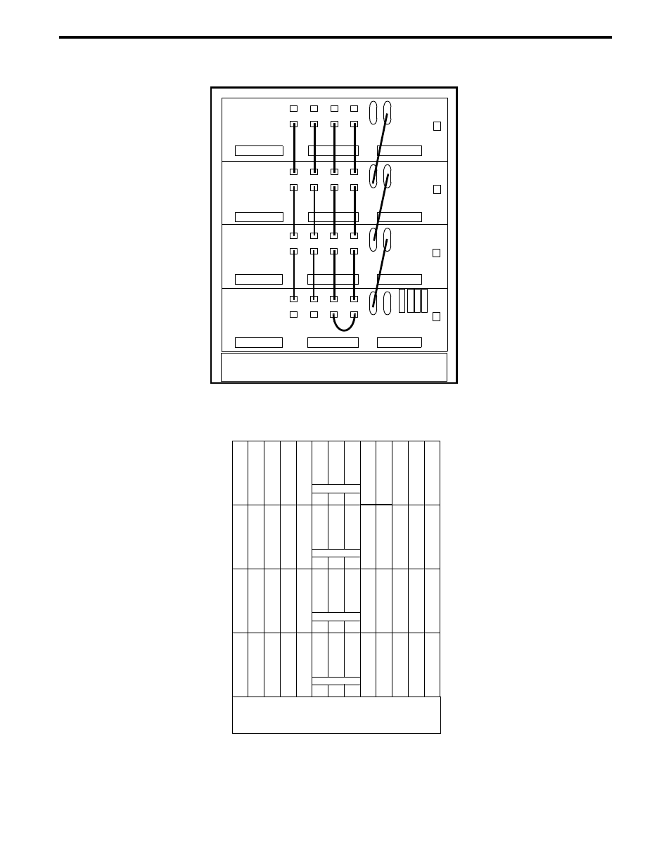 Shelf 3000 series switch backplane cables. 4-12, Shelf 3000 series switch setup -12 | EFJohnson 3000 SERIES User Manual | Page 38 / 214