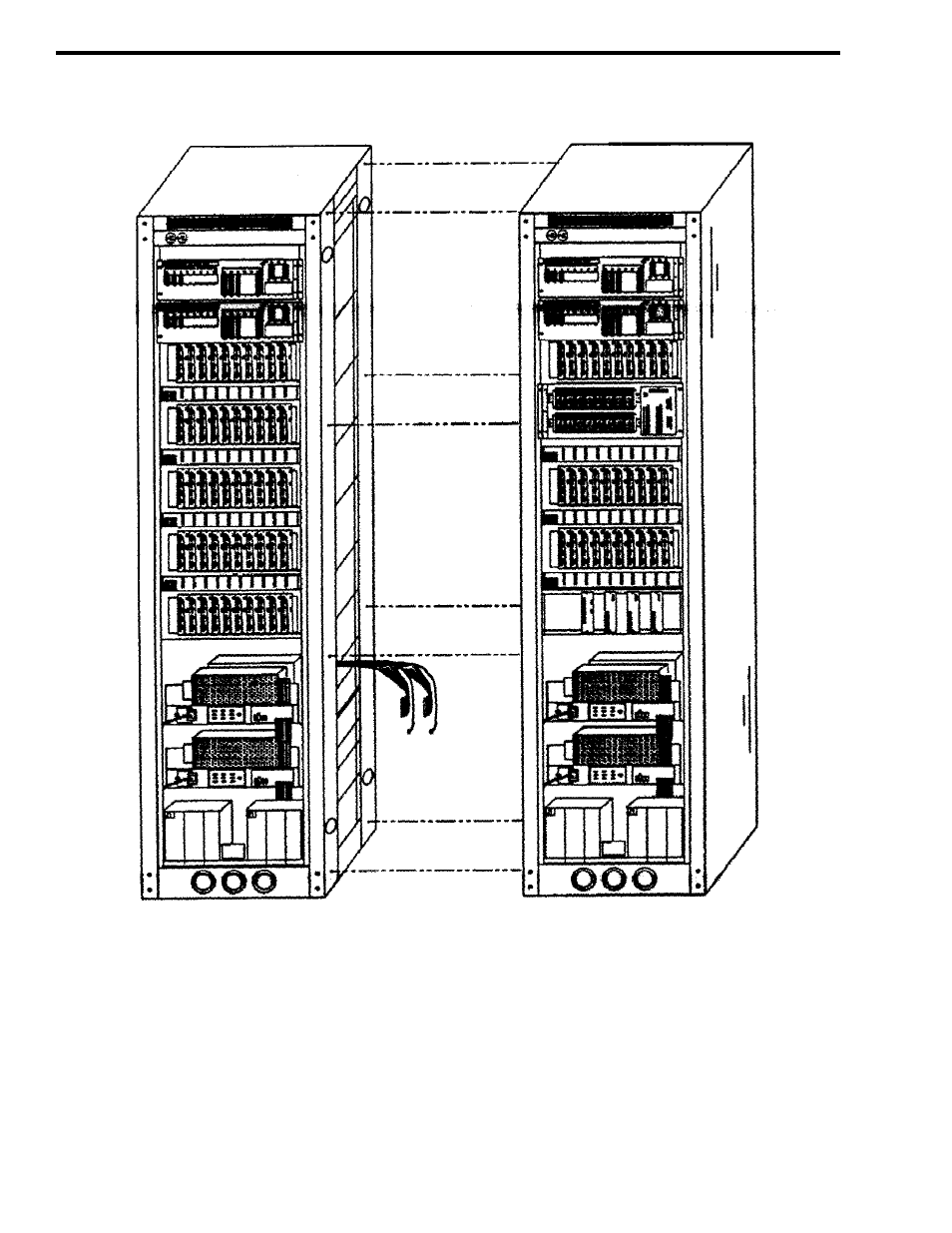 Figure 2-1 rear view - joining two cpu cabinets | EFJohnson VR-CM50 User Manual | Page 12 / 50