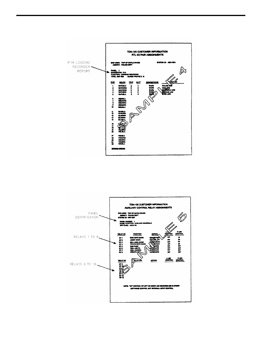 Figure 2-10 logging recorder, Figure 2-11 auxiliary control relay assignments | EFJohnson VR-CM50 User Manual | Page 20 / 50