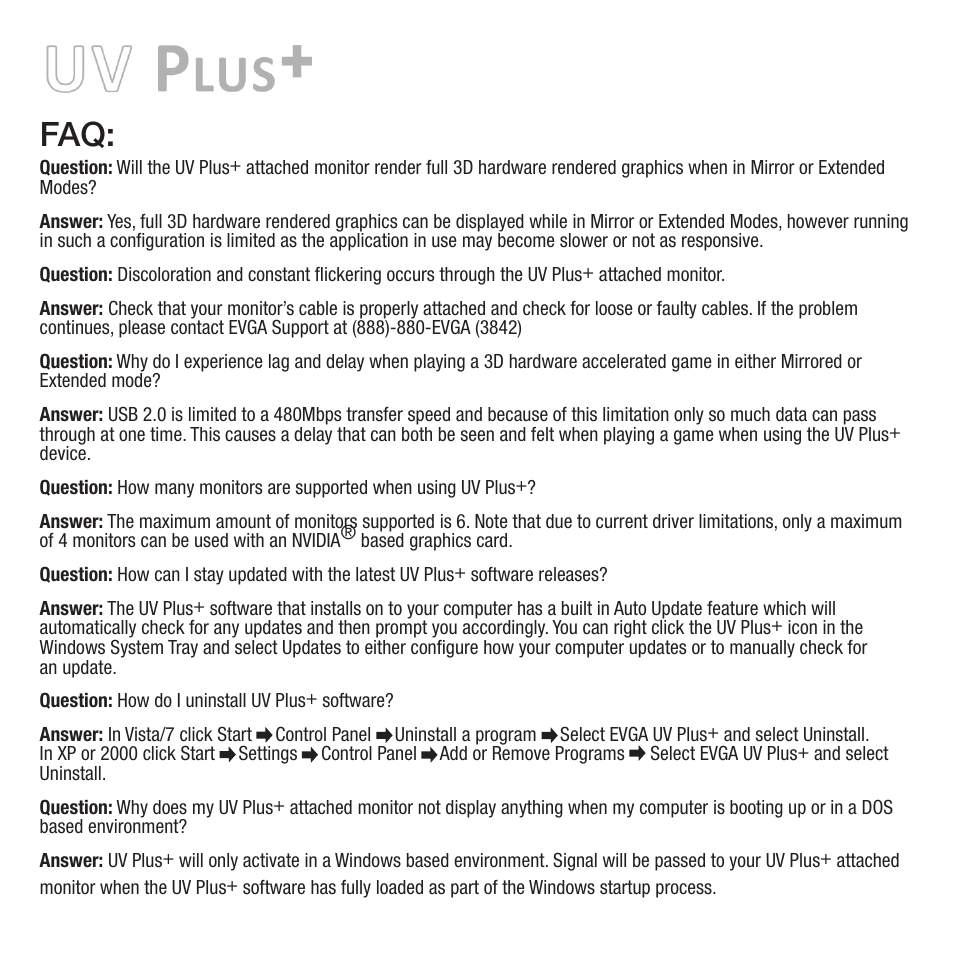 EVGA UV Plus+ UV 16 User Manual | Page 4 / 4