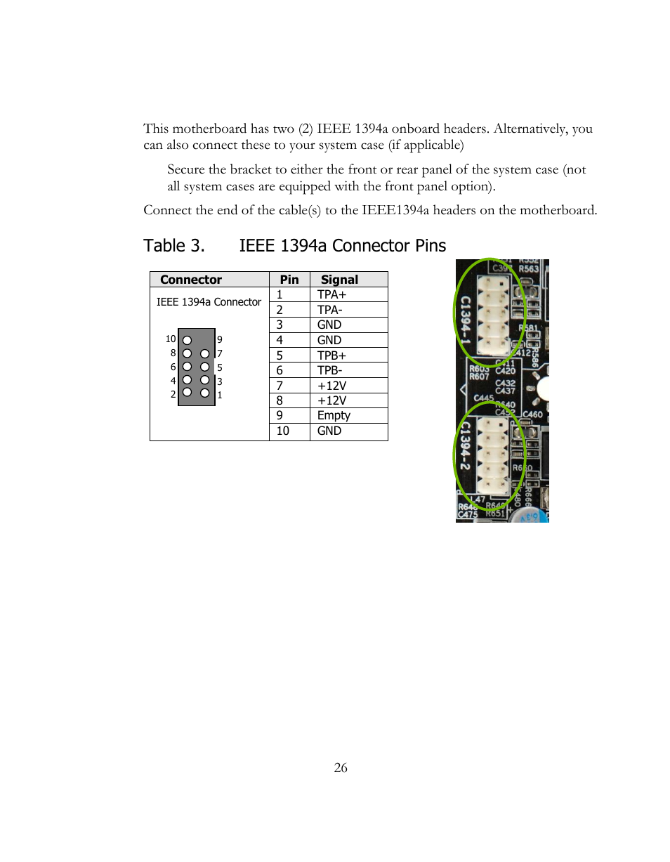 Ieee1394a (firewire) | EVGA 141-BL-E757 User Manual | Page 26 / 76