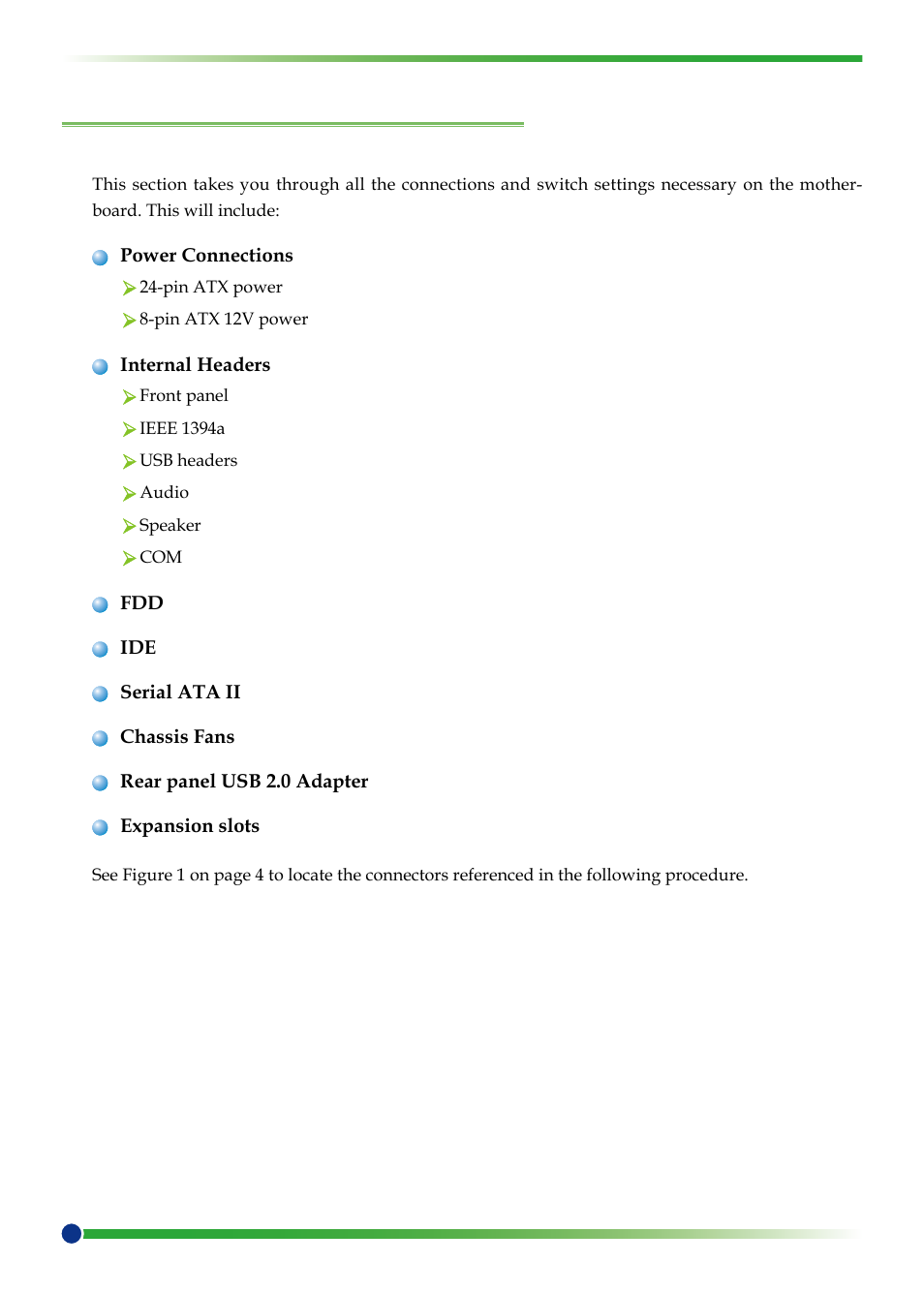 Connecting cables and setting switches | EVGA nForce 123-YW-E175 User Manual | Page 18 / 58