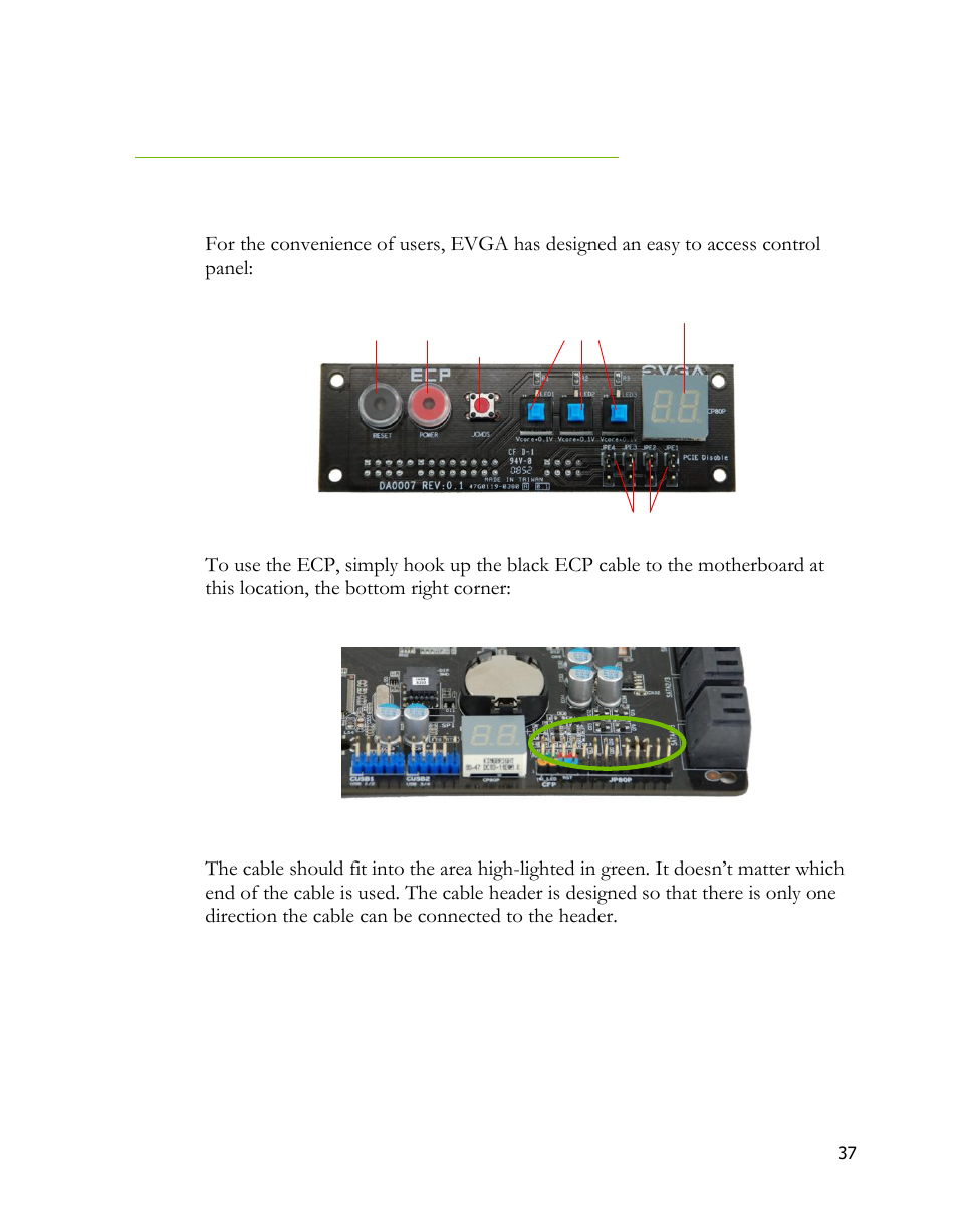 Evga control panel | EVGA 170-BL-E762 User Manual | Page 35 / 84