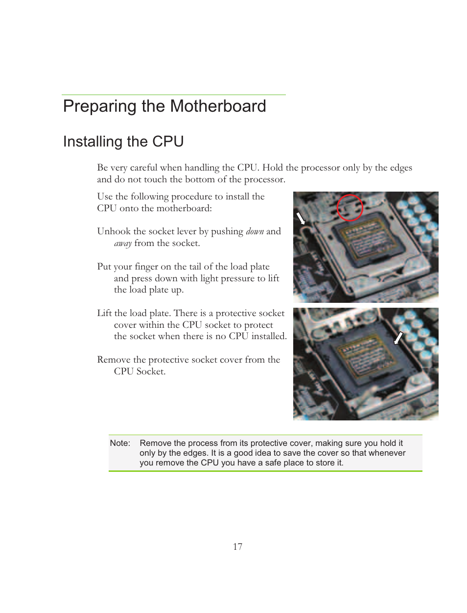 Preparing the motherboard, Installing the cpu | EVGA 121-BL-E756 User Manual | Page 16 / 74