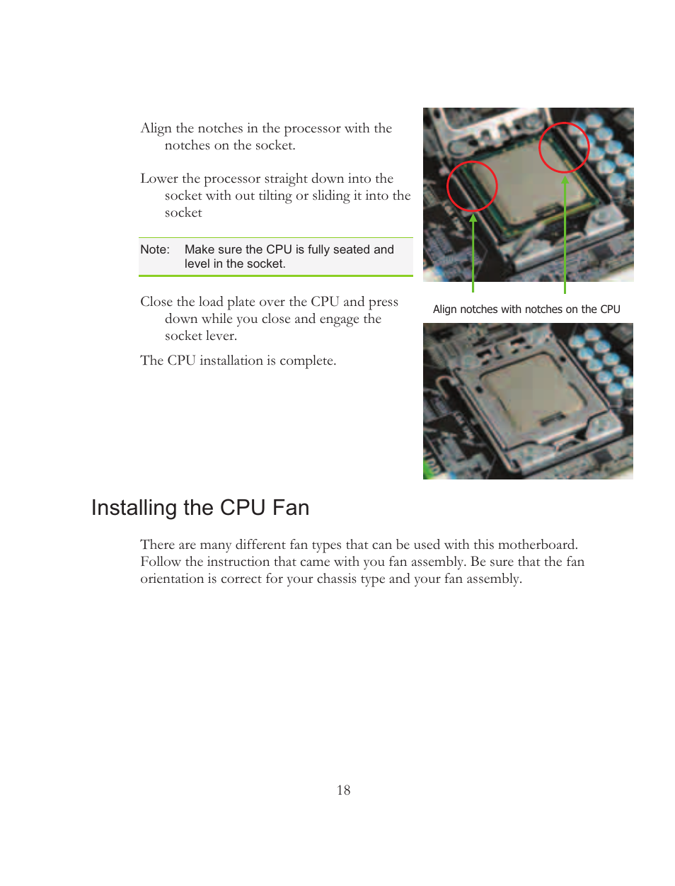 Installing the cpu fan | EVGA 121-BL-E756 User Manual | Page 17 / 74