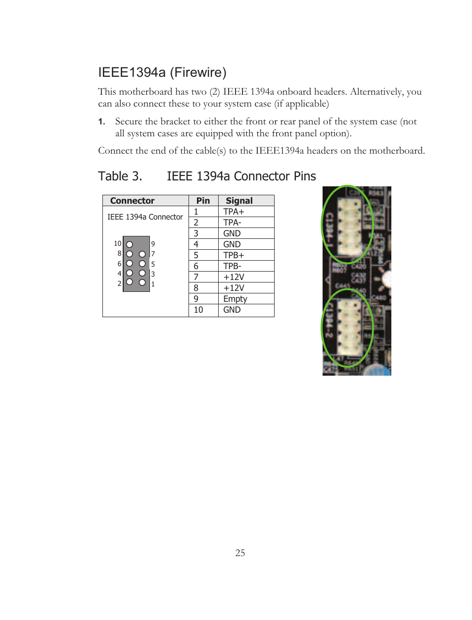Ieee1394a (firewire) | EVGA 121-BL-E756 User Manual | Page 24 / 74