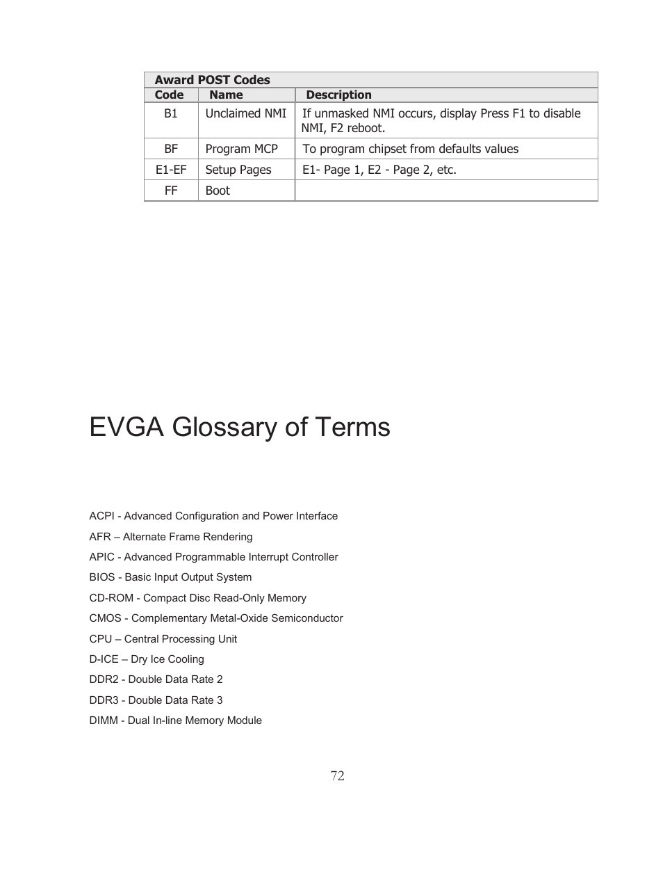 Evga glossary of terms | EVGA 121-BL-E756 User Manual | Page 71 / 74