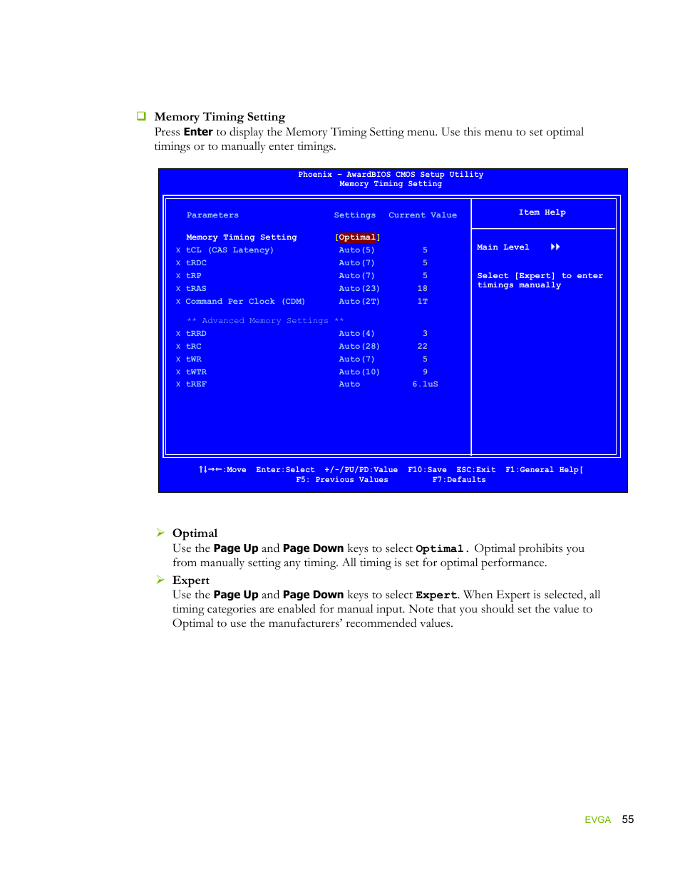 Keys to select | EVGA force 132-YW-E178 User Manual | Page 66 / 85