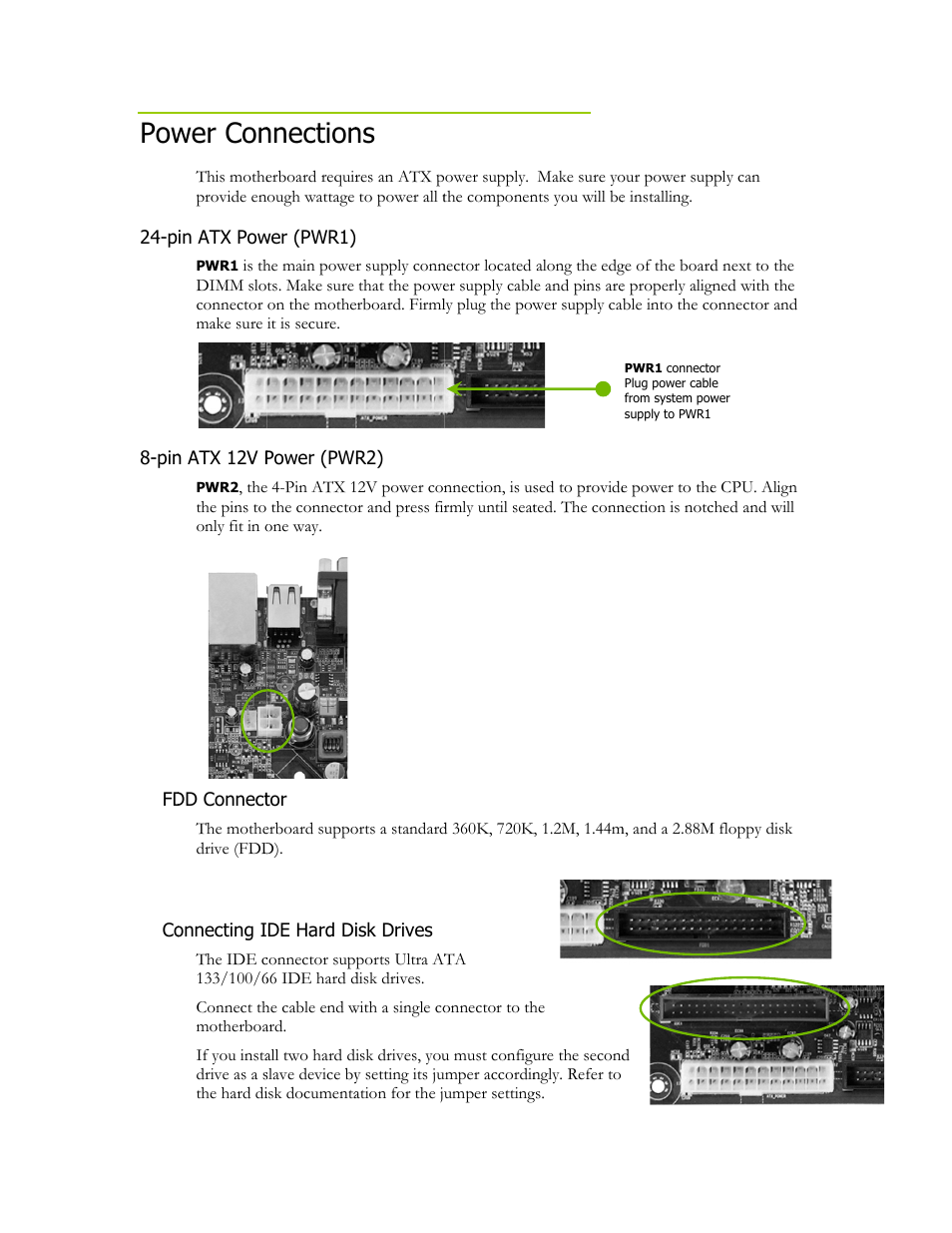 Wer con, Nnection | EVGA nForce 630i User Manual | Page 8 / 11