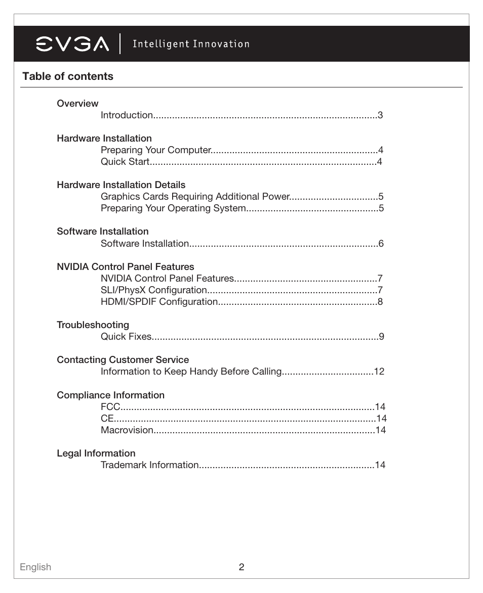 EVGA GeForce GTX 460 EE User Manual | 13 pages