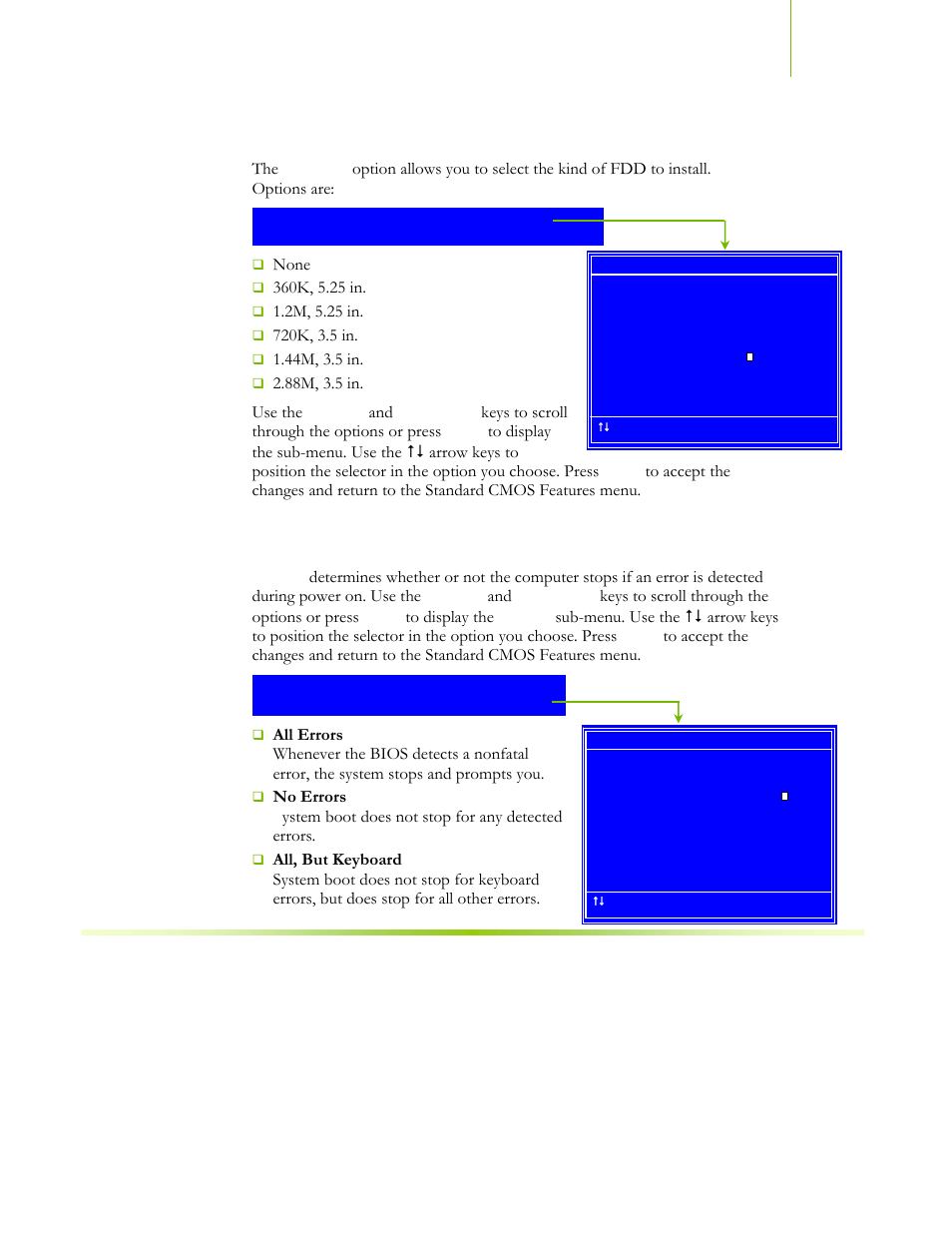 Drive a, Halt on | EVGA NFORCE 650I User Manual | Page 44 / 75