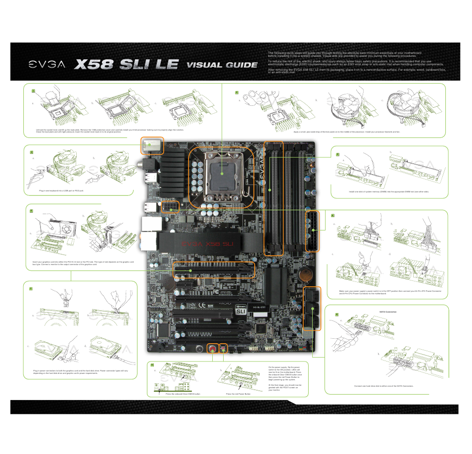 EVGA X58 SLI LE User Manual | 2 pages