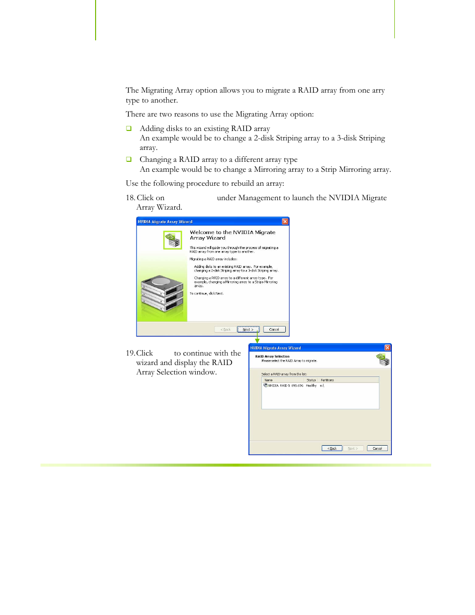 Migrating array | EVGA nForce 122-CK-NF68-XX User Manual | Page 144 / 170