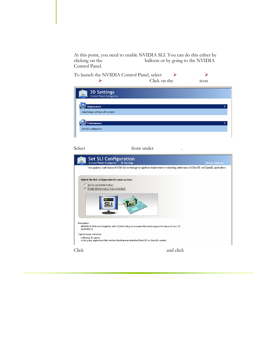 Enable nvidia sli | EVGA nForce 122-CK-NF68-XX User Manual | Page 161 / 170