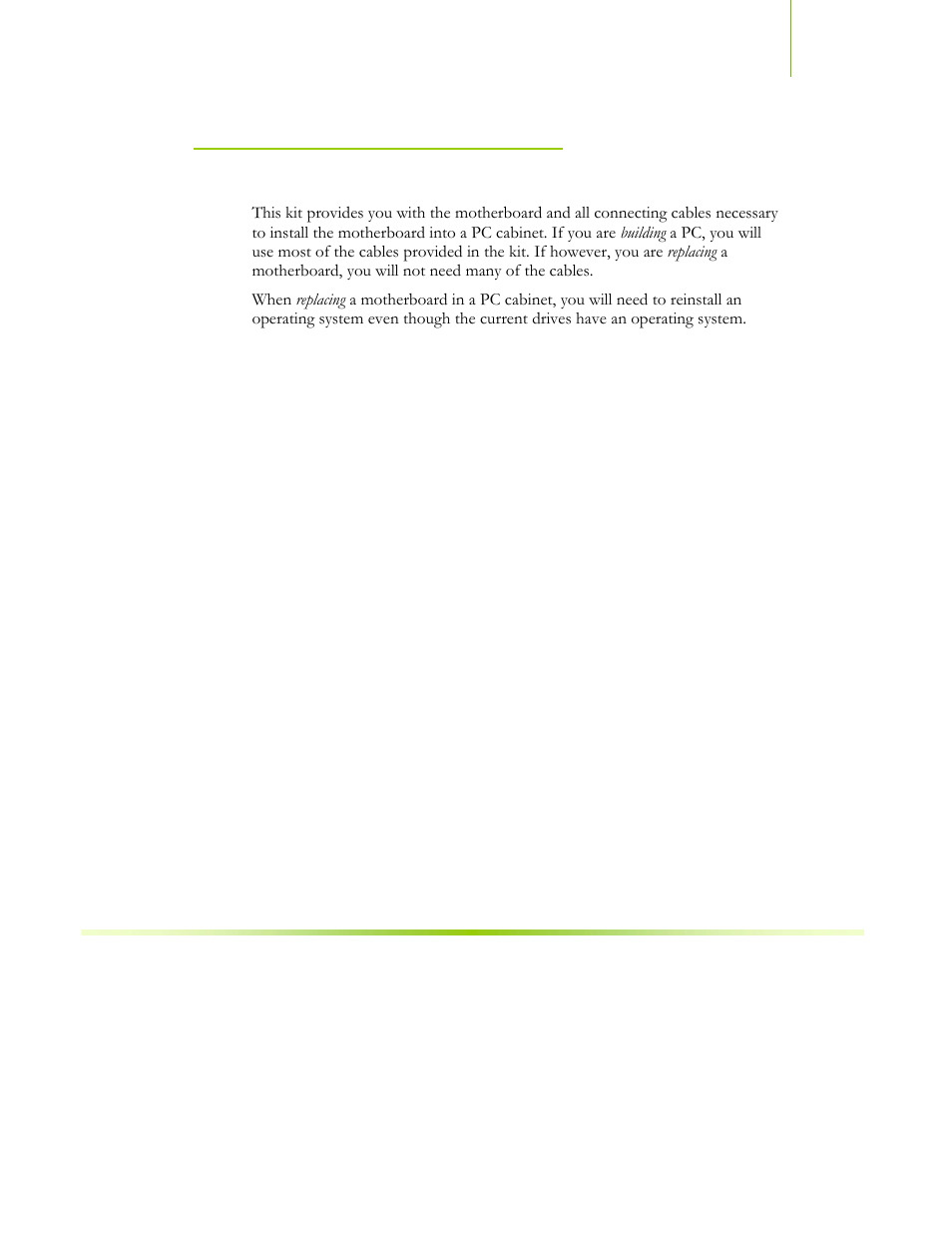 Intentions of the kit | EVGA nForce 122-CK-NF68-XX User Manual | Page 50 / 170