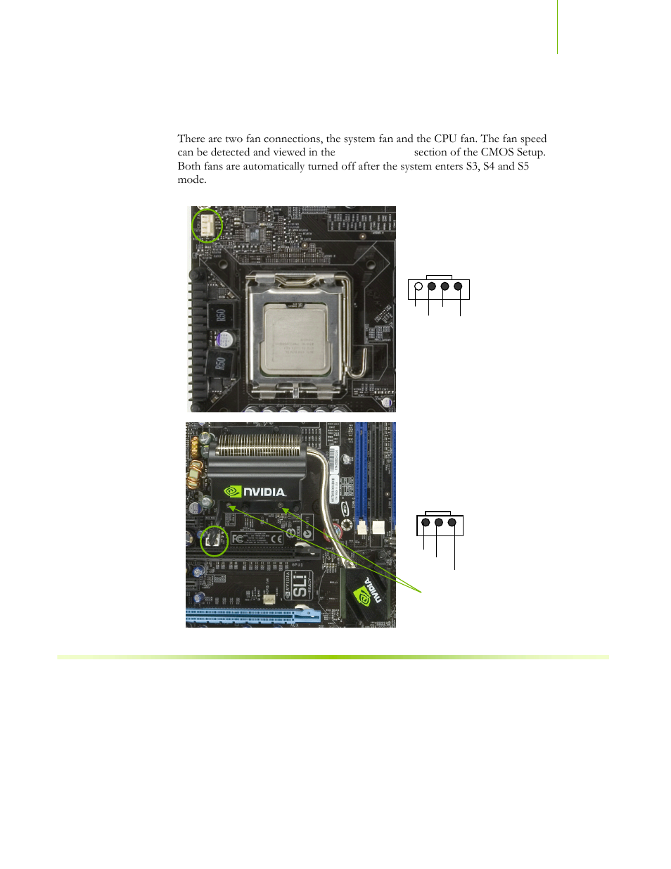 Fan connections | EVGA nForce 122-CK-NF68-XX User Manual | Page 76 / 170