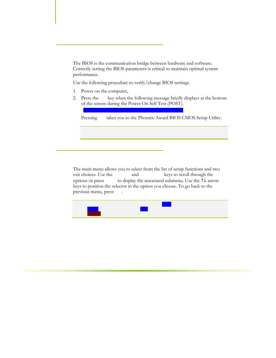 Enter bios setup, Main menu | EVGA nForce 122-CK-NF68-XX User Manual | Page 81 / 170