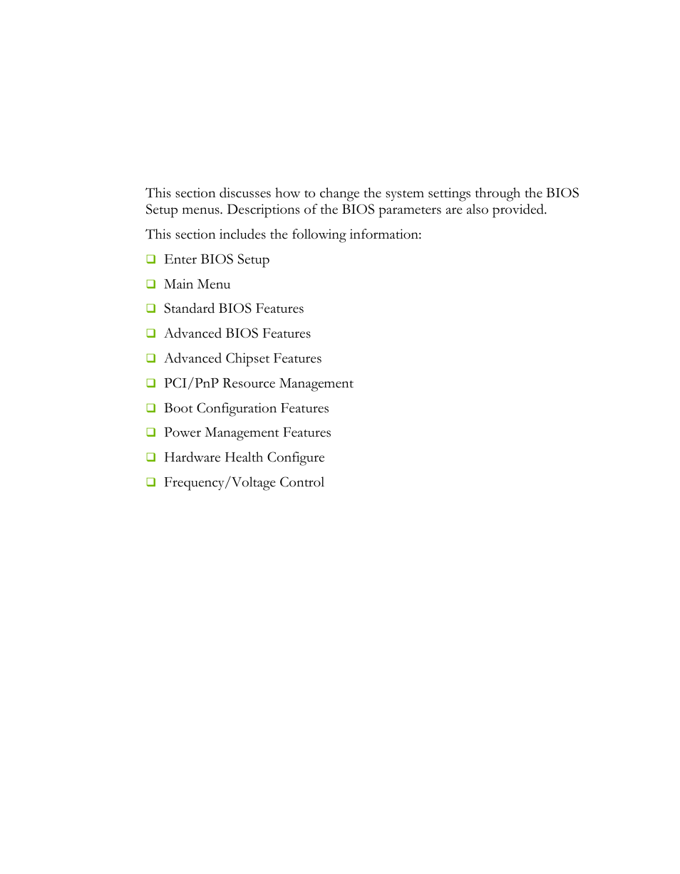 Configuring the bios | EVGA 121-LF-E652 User Manual | Page 25 / 44