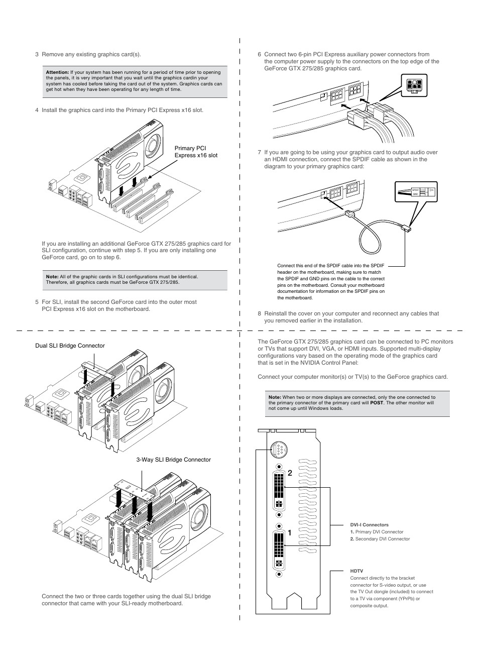 Gtx 285-275-back | EVGA GeForce GTX 275 User Manual | Page 2 / 2