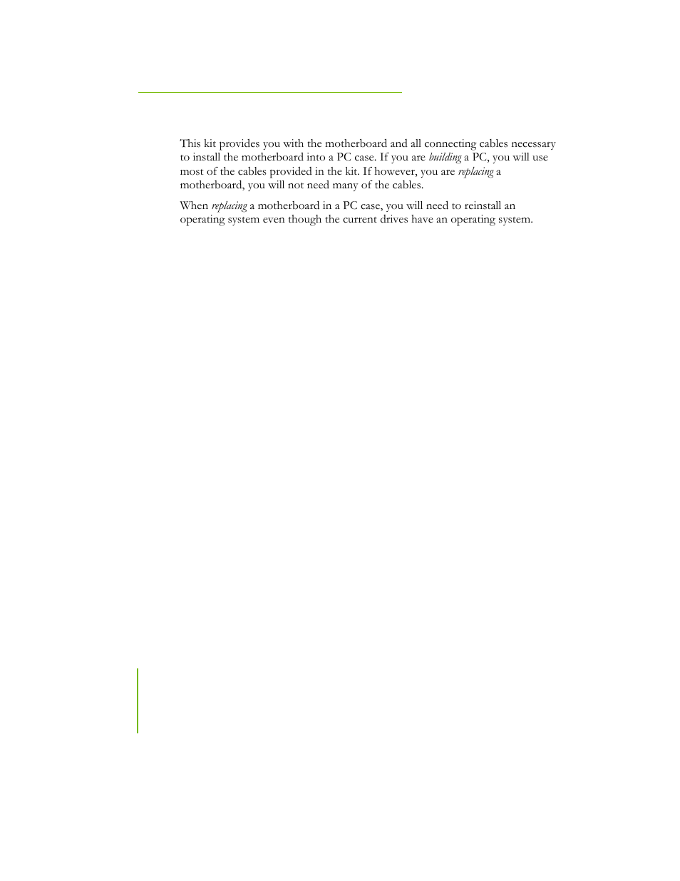 Intentions of the kit | EVGA NFORCE 780I SLI User Manual | Page 11 / 127