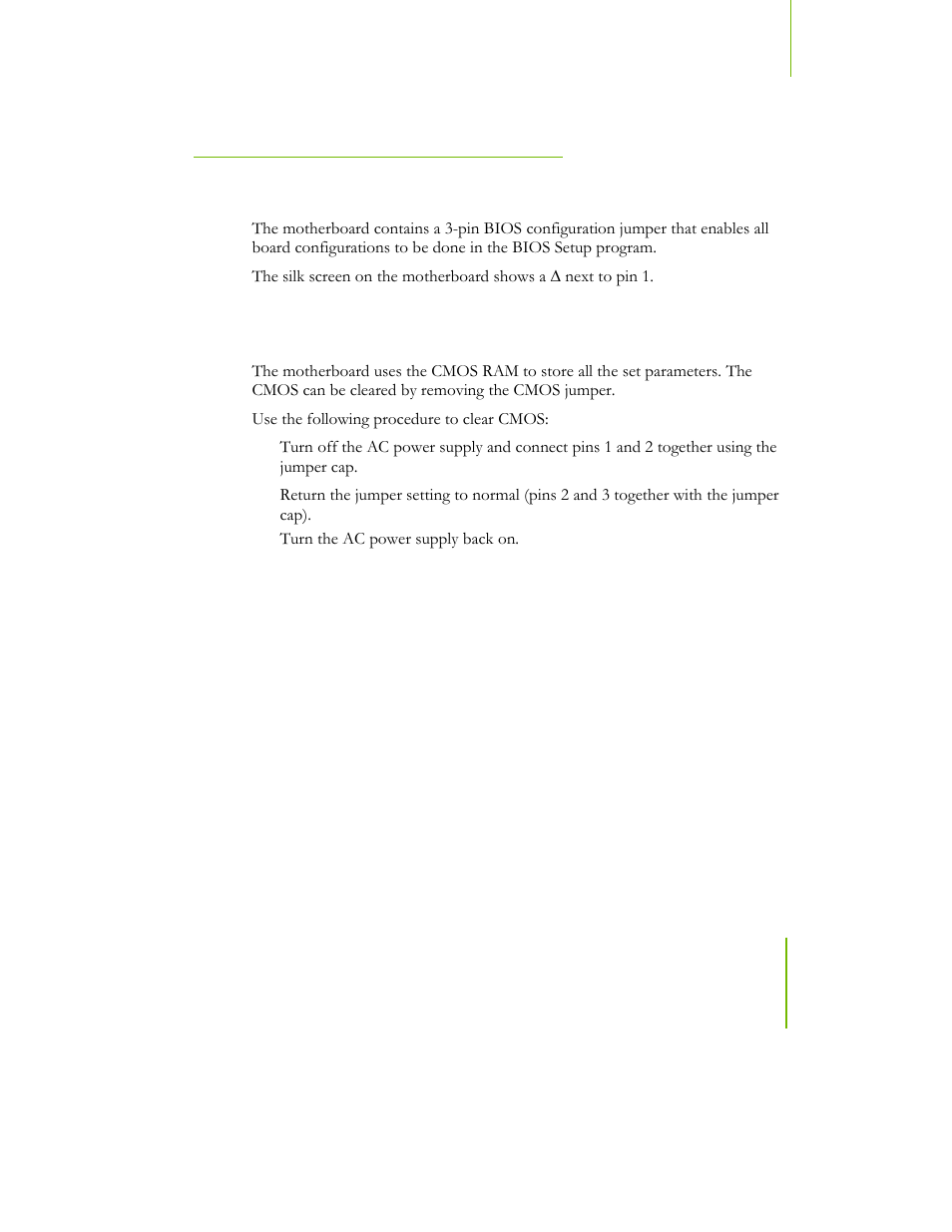 Jumper settings, Clear cmos jumper: clr_cmos | EVGA NFORCE 780I SLI User Manual | Page 38 / 127