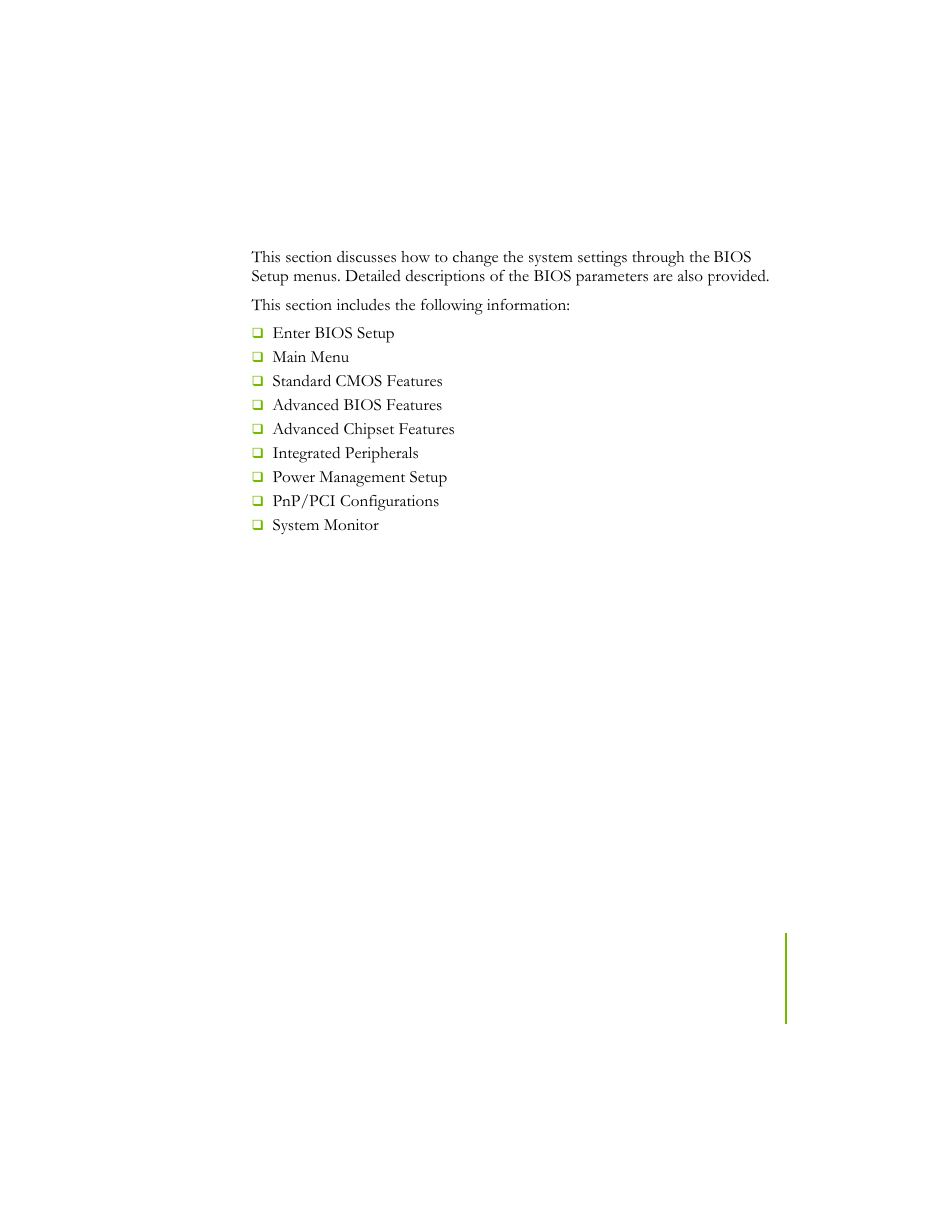 Configuring the bios | EVGA NFORCE 780I SLI User Manual | Page 40 / 127