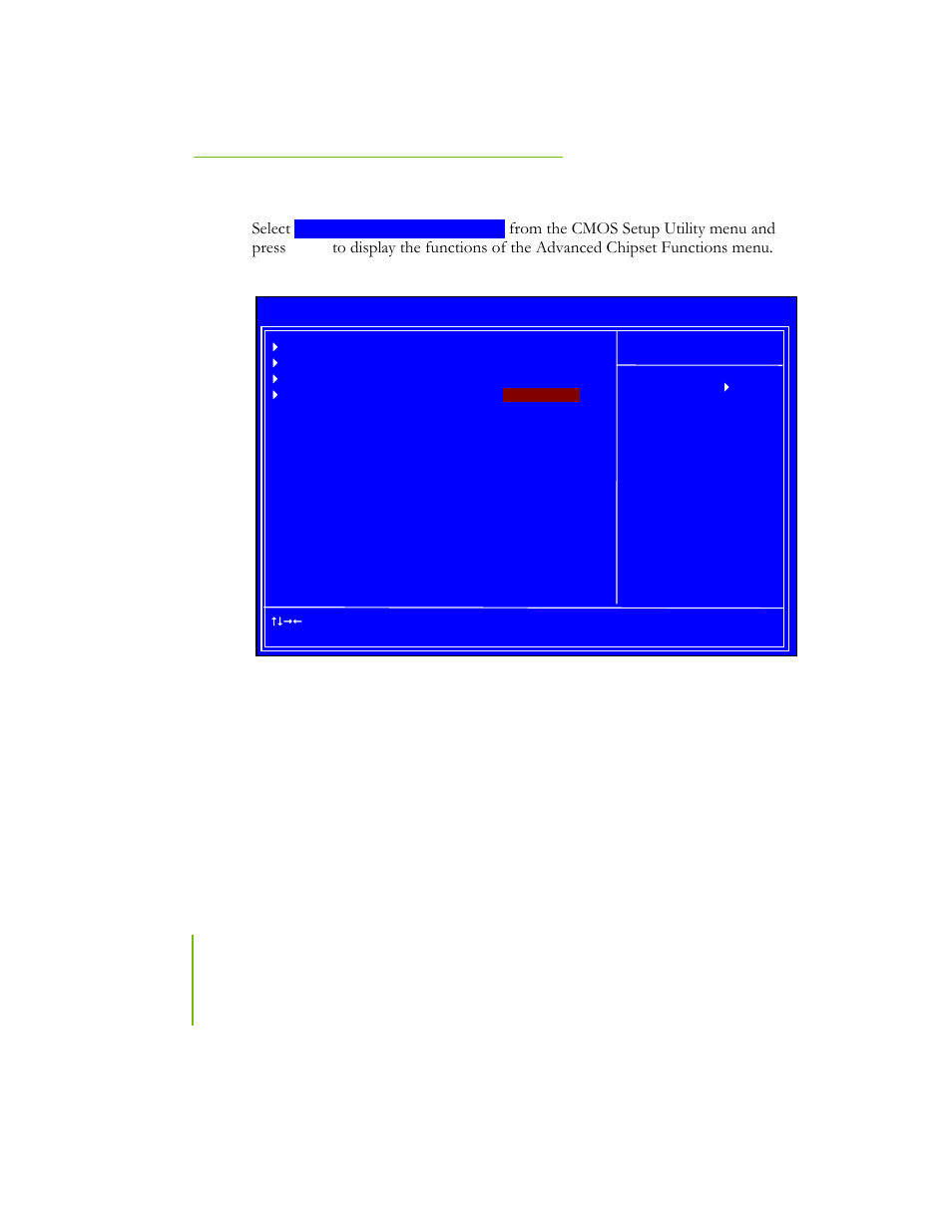 Advanced chipset features, Figure 8. advanced chipset features, Select | EVGA NFORCE 780I SLI User Manual | Page 55 / 127