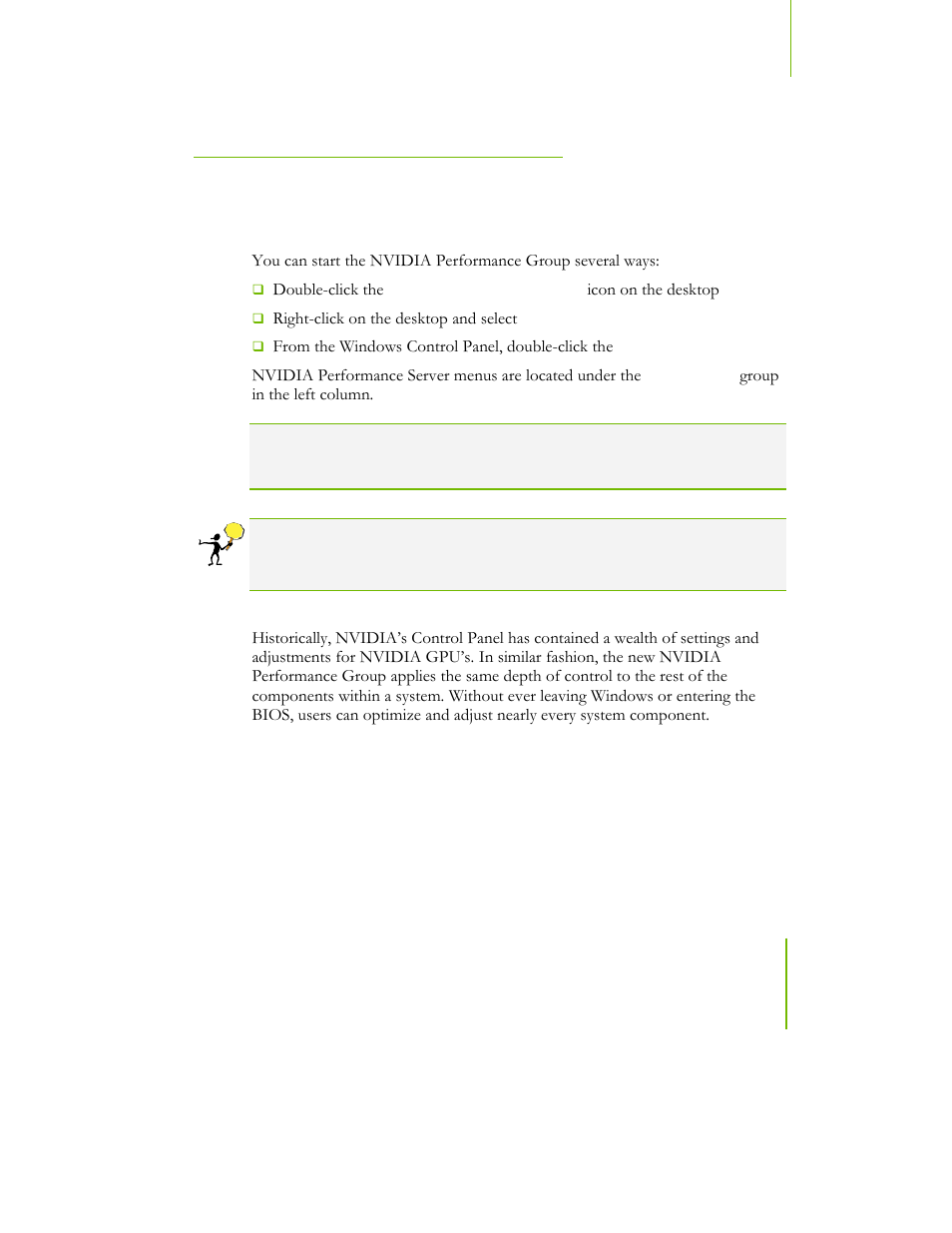 Nvidia performance group of nvidia control panel | EVGA NFORCE 780I SLI User Manual | Page 86 / 127