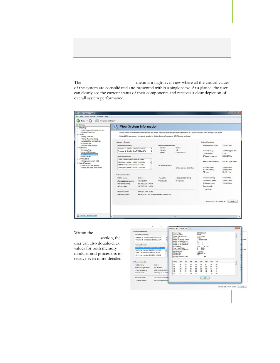 View system information | EVGA NFORCE 780I SLI User Manual | Page 96 / 127