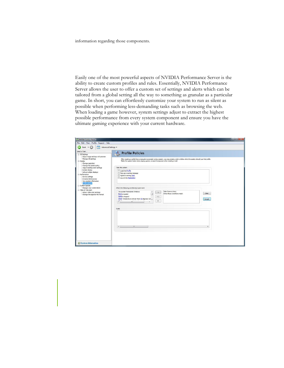 Profile policies | EVGA NFORCE 780I SLI User Manual | Page 97 / 127