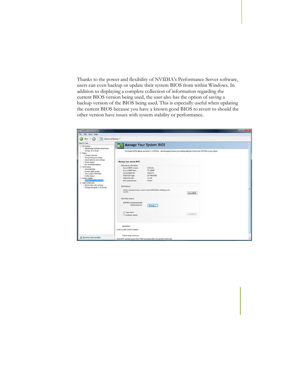 Manage your system bios | EVGA NFORCE 780I SLI User Manual | Page 98 / 127