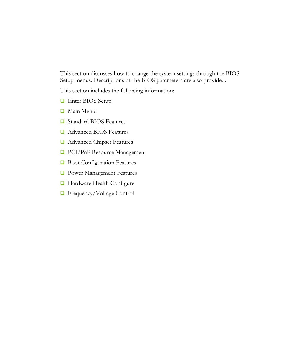 Configuring the bios | EVGA H55 User Manual | Page 25 / 46