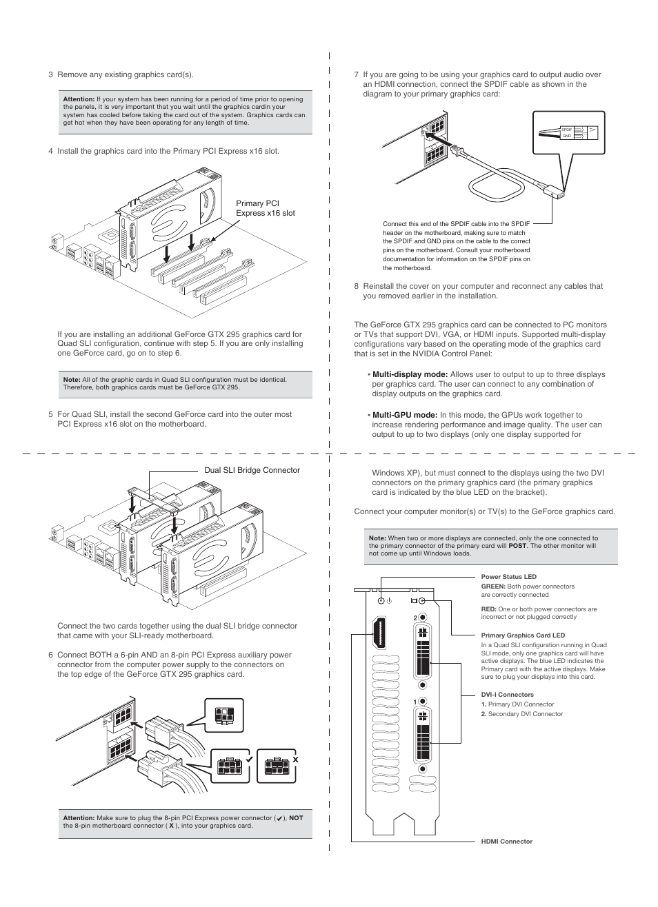 Gtx 295-401-ev-1228-01-back | EVGA GeForce GTX 295 User Manual | Page 2 / 2