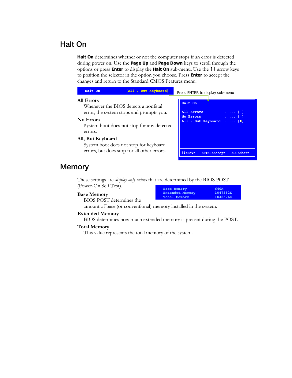 Halt on | EVGA X58 3X SLI User Manual | Page 42 / 75