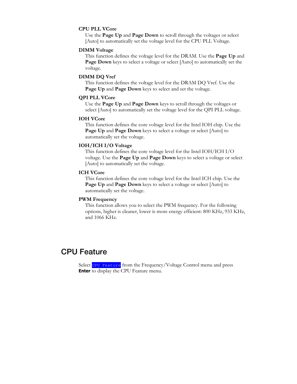 Cpu feature | EVGA X58 3X SLI User Manual | Page 62 / 75