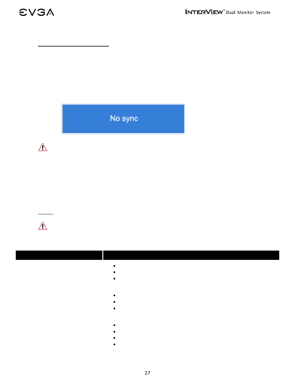 Troubleshooting, Self-test feature check, Faqs | 1 self-test feature check, 2 faqs | EVGA InterView 200-LM-1700 User Manual | Page 27 / 35