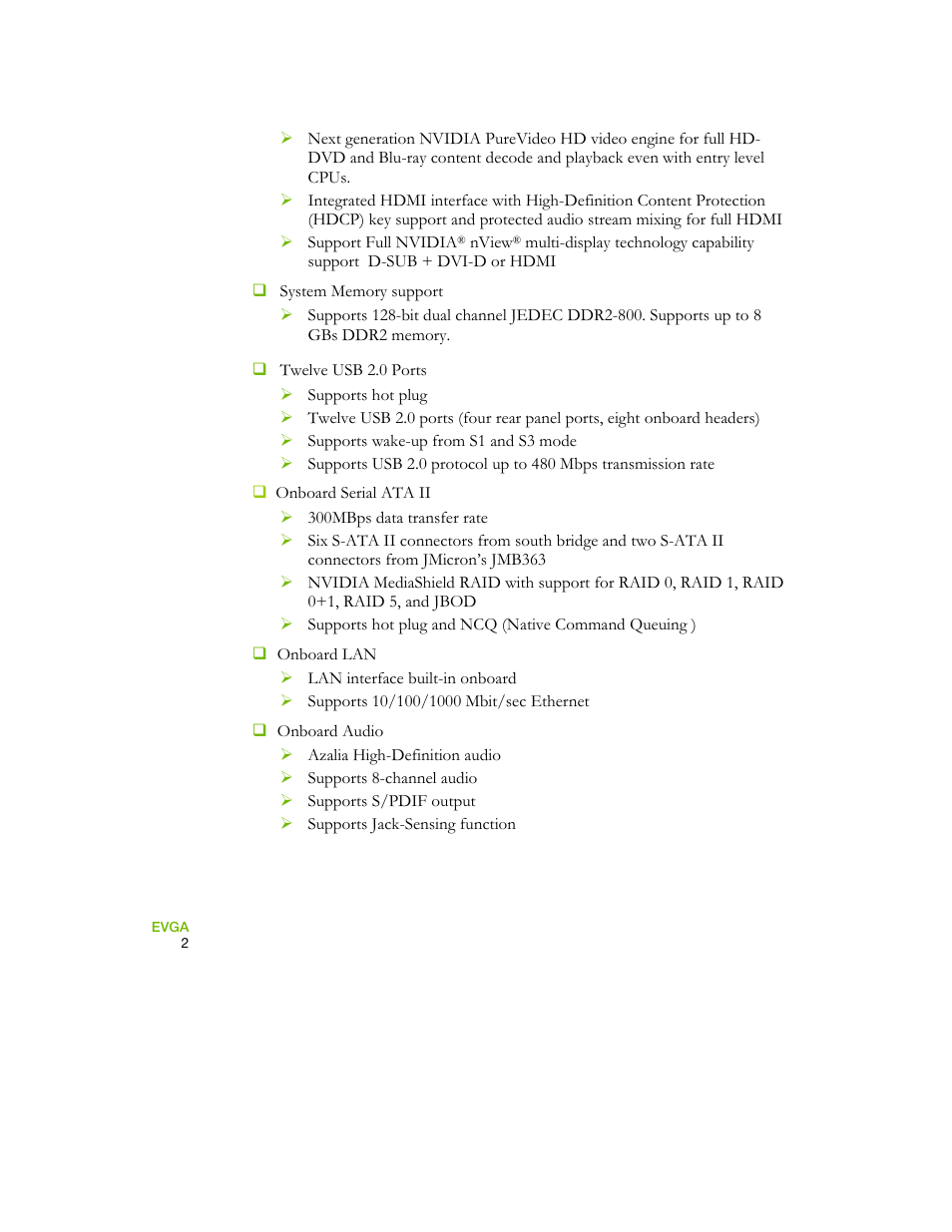 EVGA 730I User Manual | Page 13 / 85
