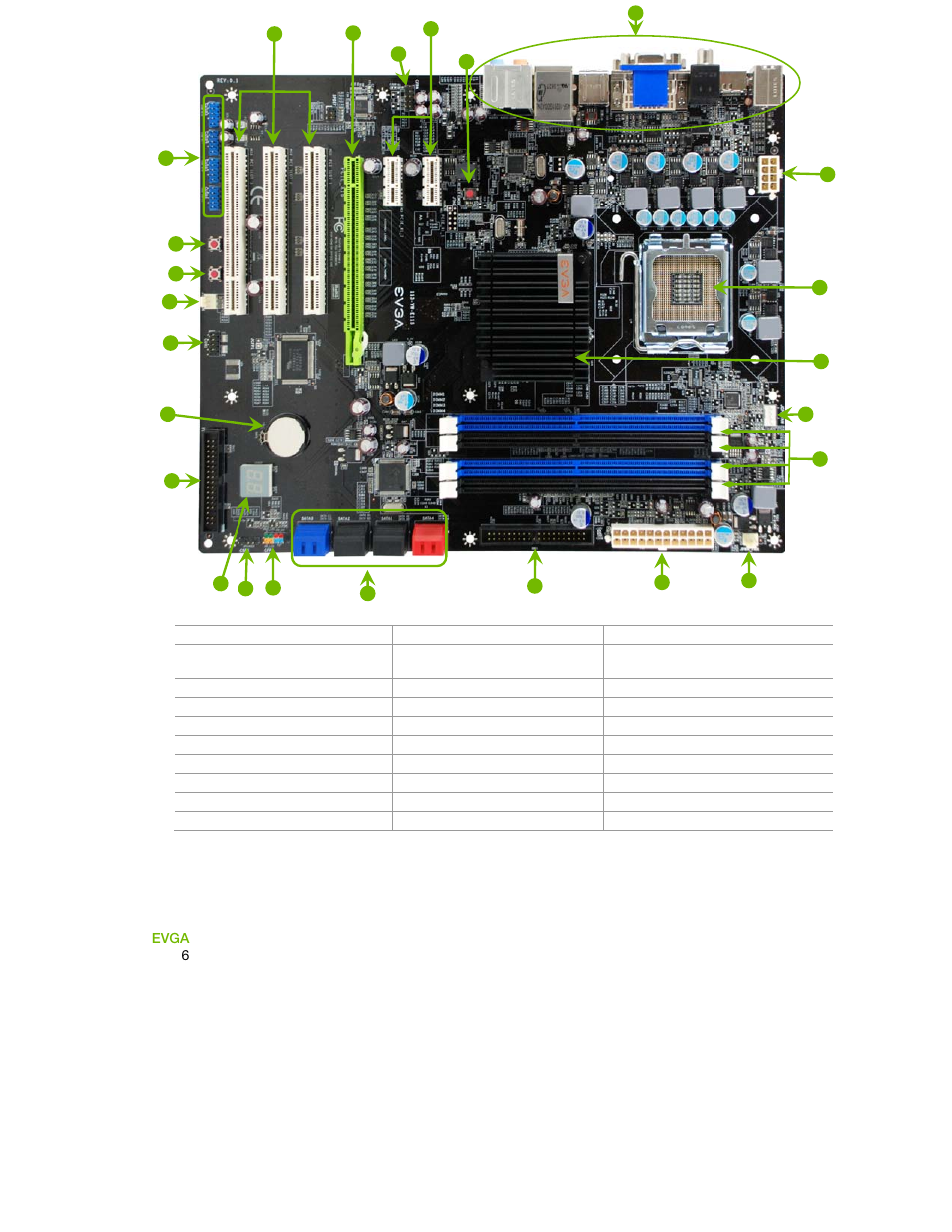 Figure 1. evga nforce 730i motherboard layout | EVGA 730I User Manual | Page 17 / 85