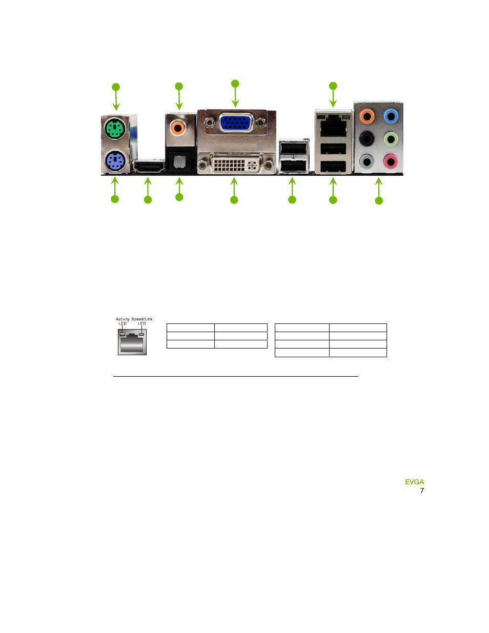 Figure 2. chassis back panel connectors | EVGA 730I User Manual | Page 18 / 85