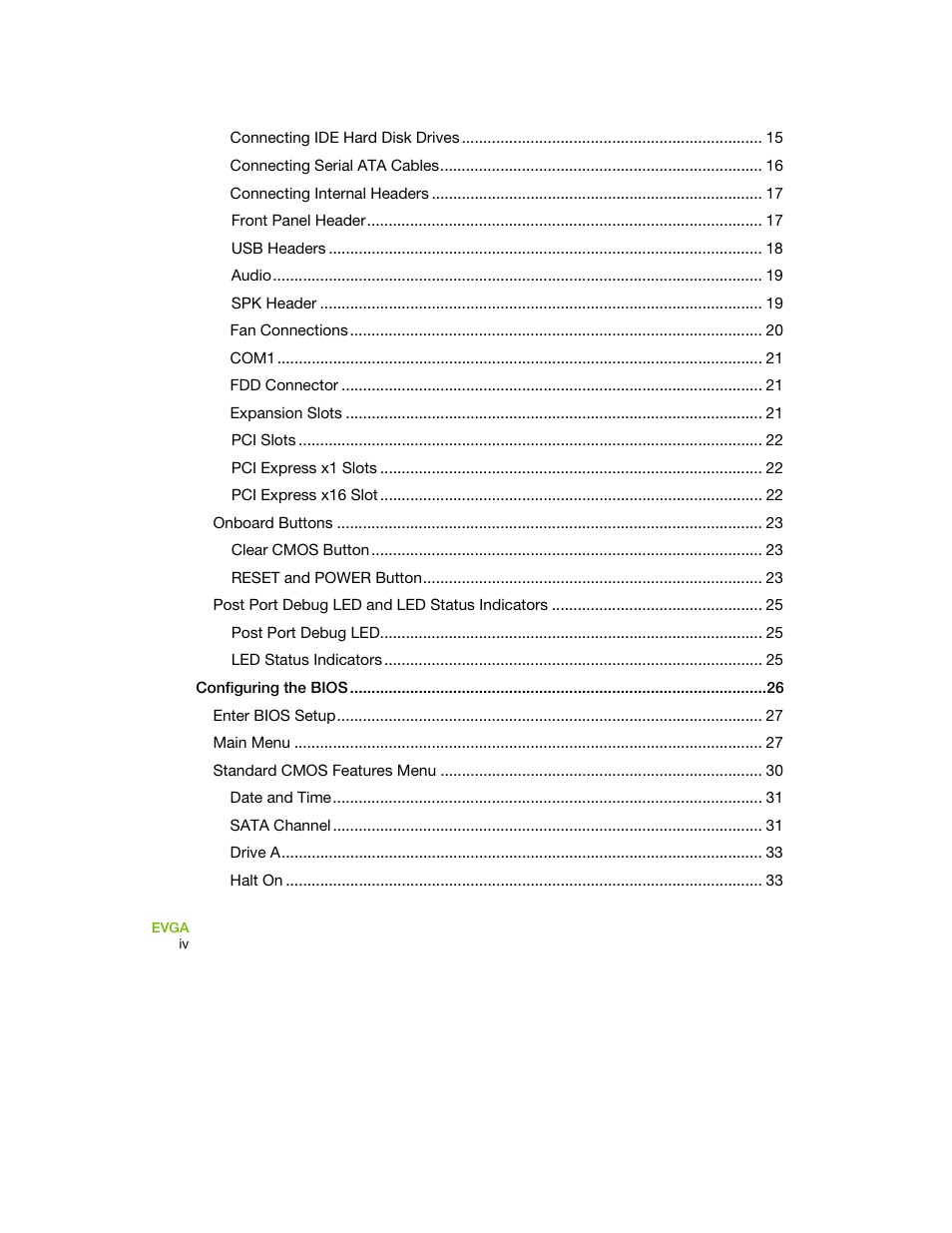 EVGA 730I User Manual | Page 5 / 85