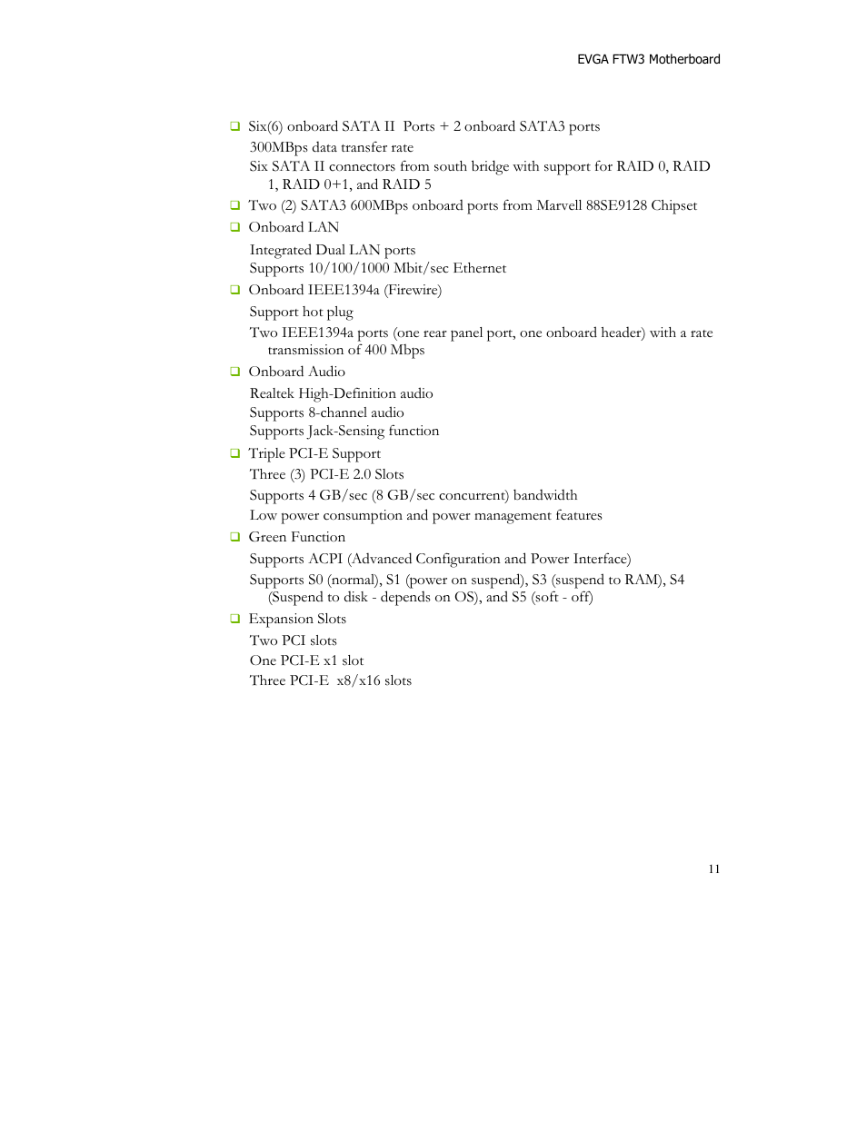 EVGA X58 FTW User Manual | Page 11 / 77